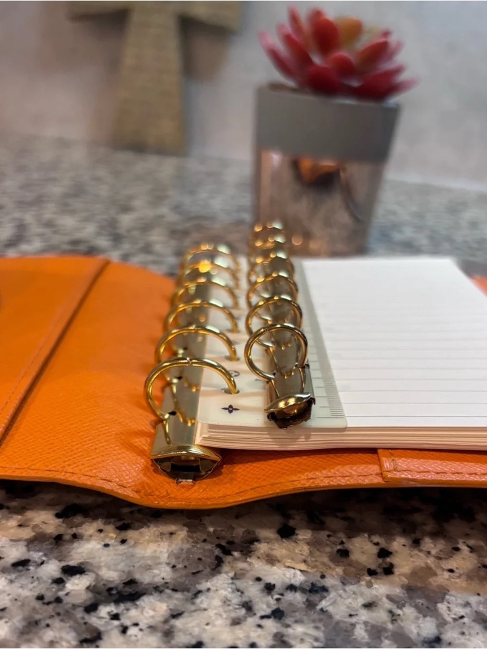 Louis Vuitton Orange PM Agenda